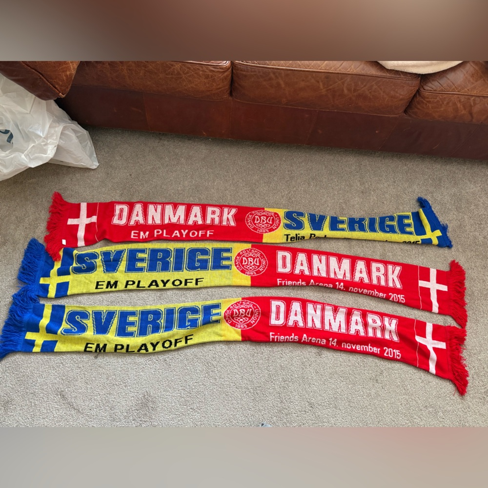 Adidas Red and Blue Soccer Scarves